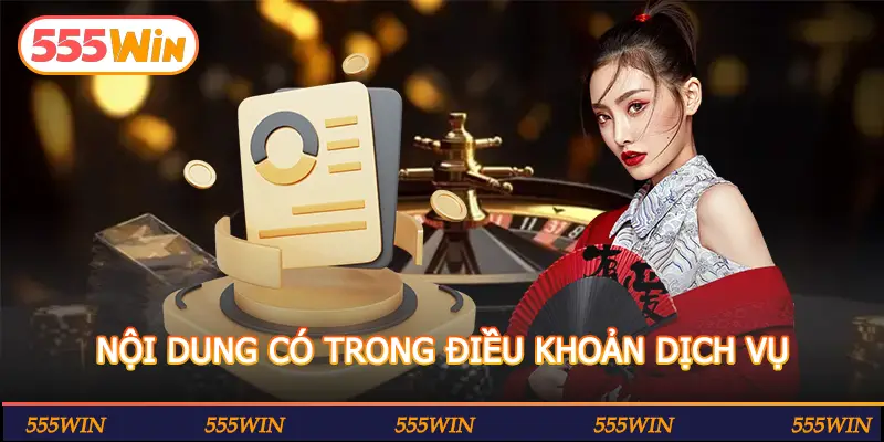NỘI DUNG CÓ TRONG ĐIỀU KHOẢN DỊCH VỤ